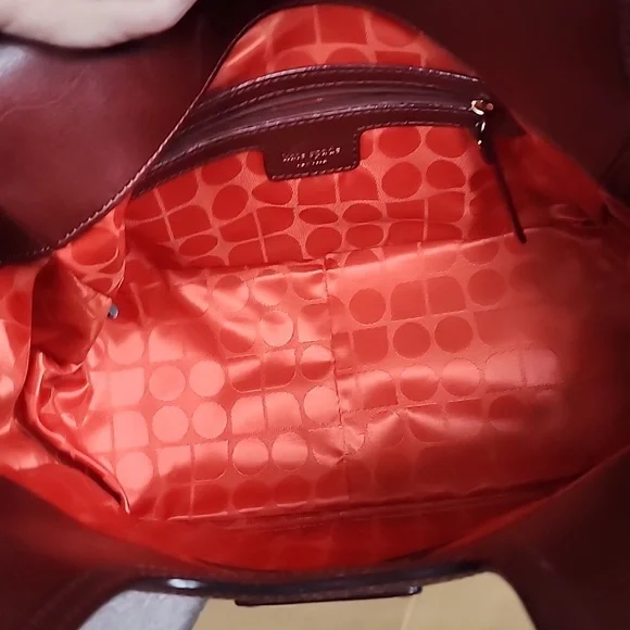 Kate Spade brown leather perforated purse - Picture 8 of 10